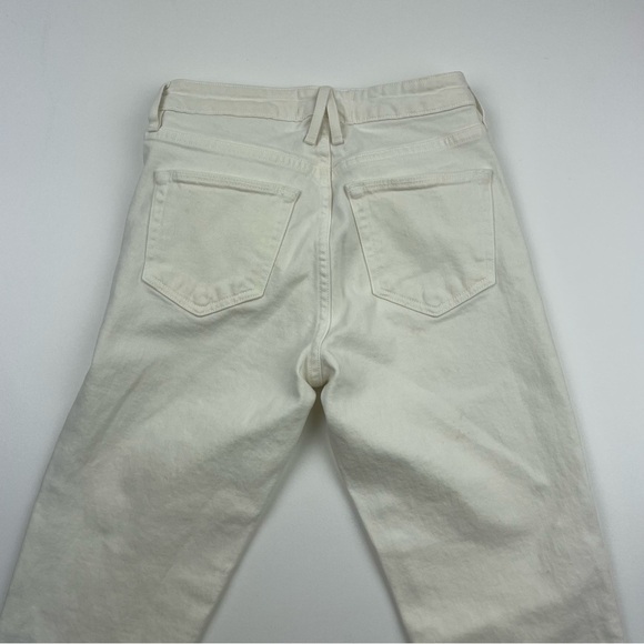 SLVRLAKE Lou Lou Mid Rise Slim Jeans White Women’s Size 25 - Picture 5 of 5